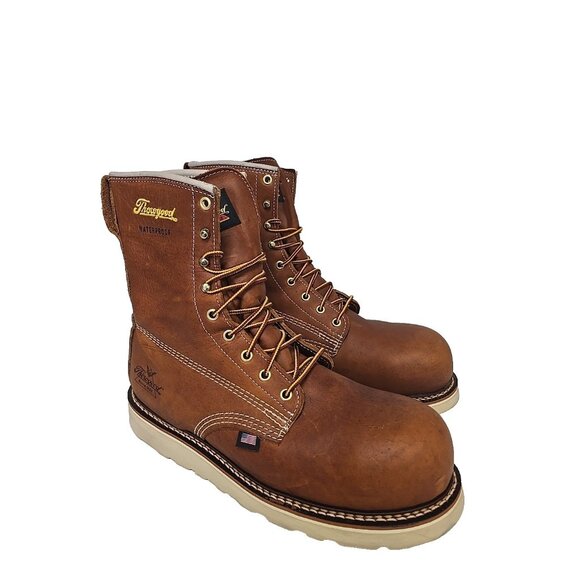 Thorogood Men's 8" Composite Toe WP Wedge Sole Boot (U.S.A.) 804-4210 9.5 2E - Picture 1 of 7